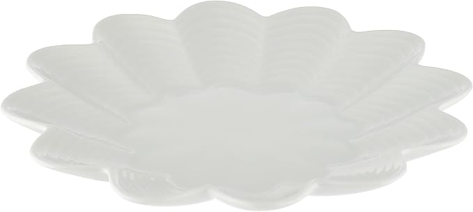 Neoflam porcelin white lotus service plate, 21 cm