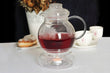 1.5 liter thermal glass tea pot + Arabic candle base