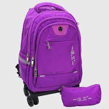 " BZ Trolley backpack + plain pencil case-SIZE 18 "