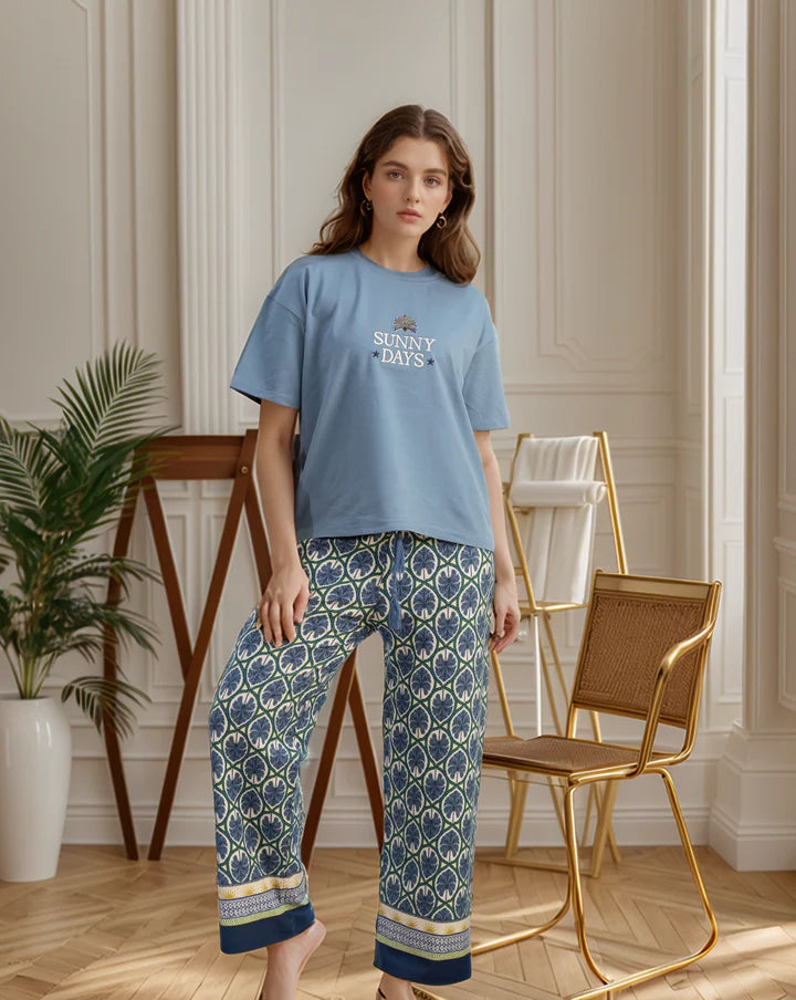 Sunny Day Canary Short Sleeve Pajama