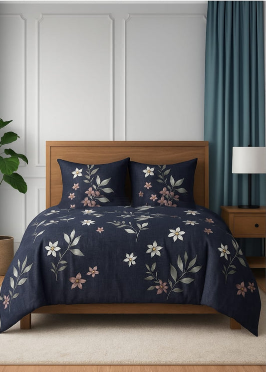 طقم ملاية 5 قطع قطن فلات قطن 100%- مقاس 240*260سم