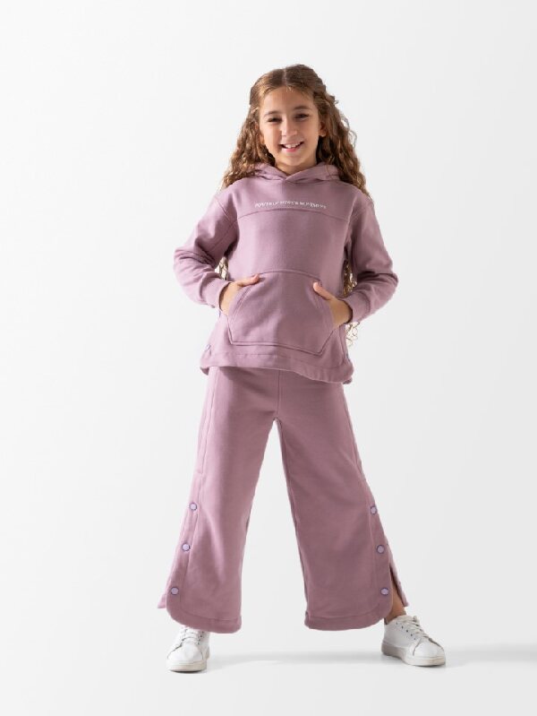 2-piece cotton top and trouser set R.neck