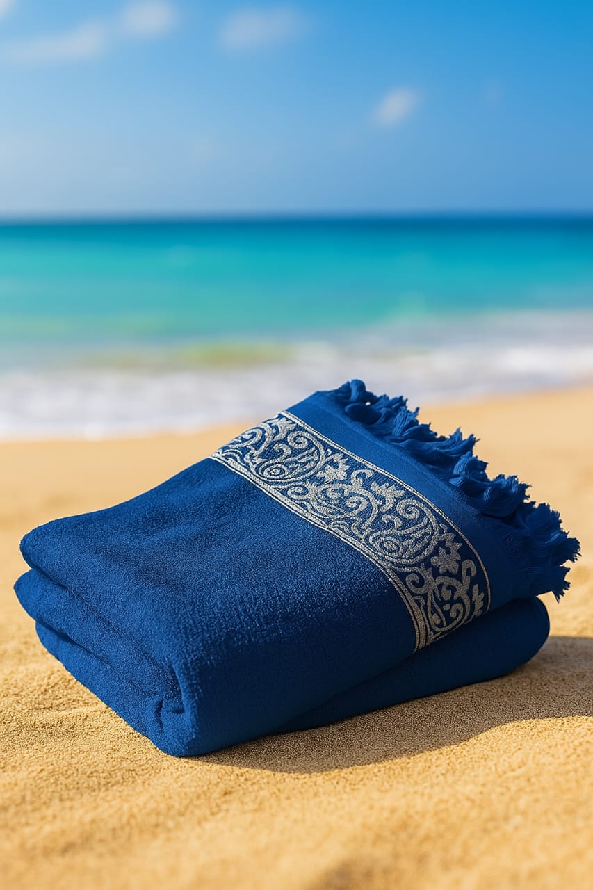 منشفة استحمام جاكار  - قطن 100*50 - Hussein Youssef