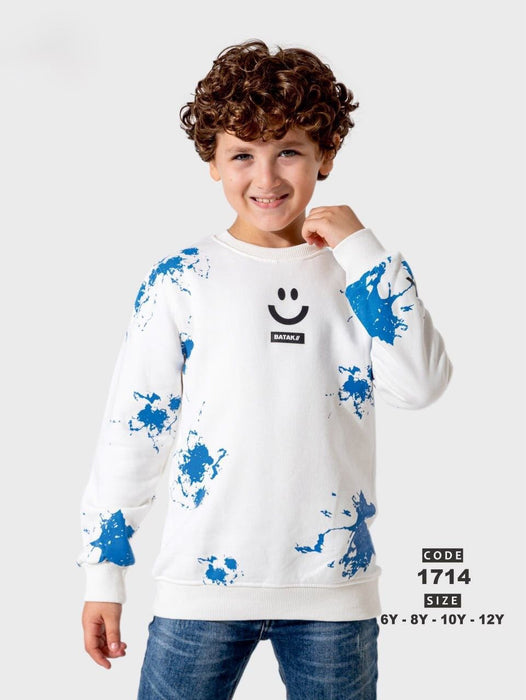 Smiley Face R-Neck Sweatshirt