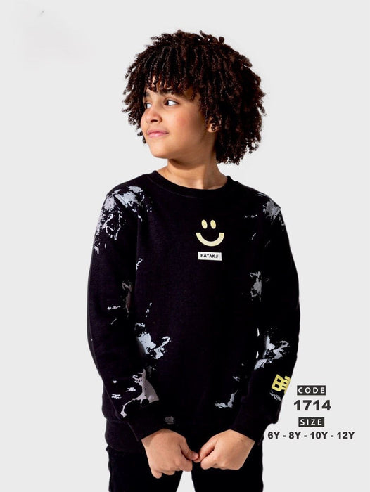 Smiley Face R-Neck Sweatshirt