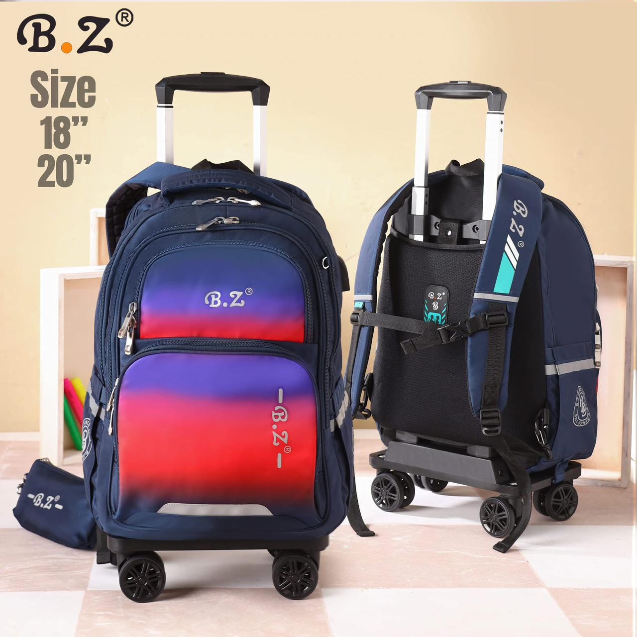 BZ 3-piece set: 20 inch Rolling School Bag