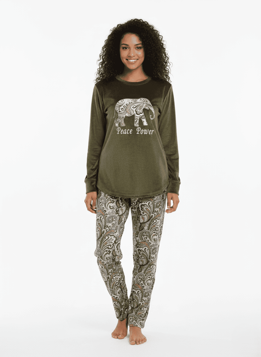 PEACE POWER R.NECK PAJAMA