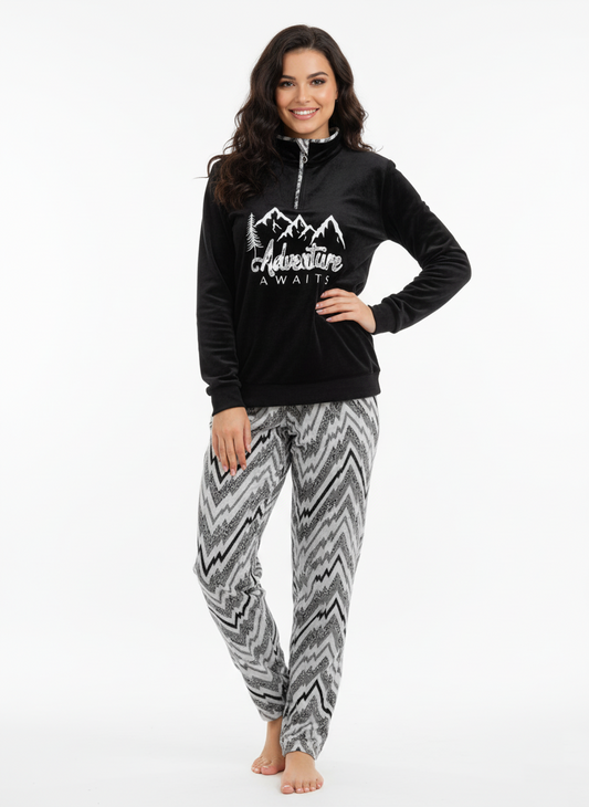 ADVENTURE POLO&H.ZIPPER PAJAMA