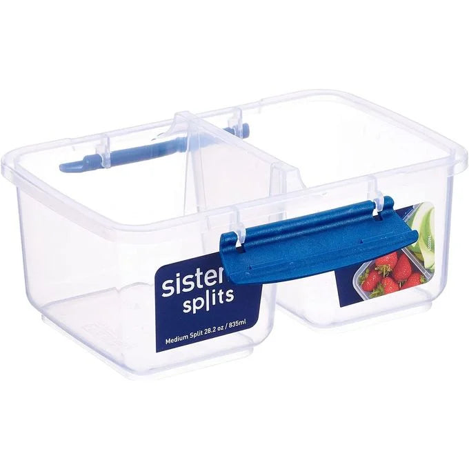 Food Container 835 ml Medium Split – Dark Blue