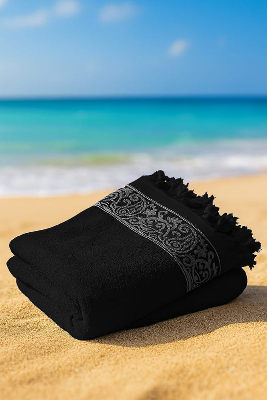 منشفة استحمام جاكار  - قطن 100*50