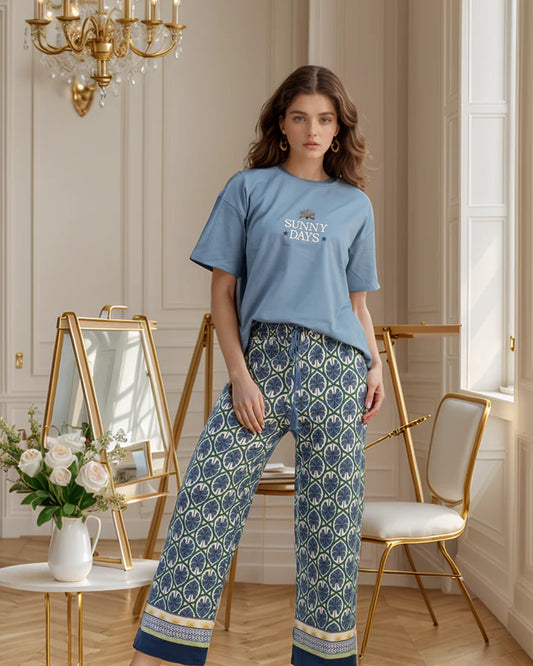 Sunny Day Canary Short Sleeve Pajama