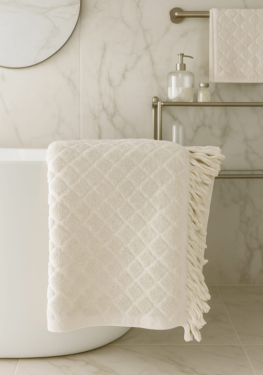 فوطة منقوش شراشيب100*50