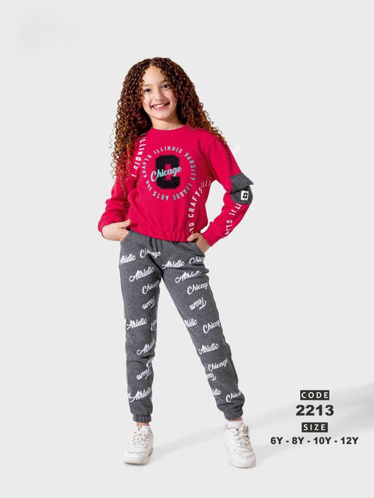 Ckicago Girls pyjama R.neck Printed