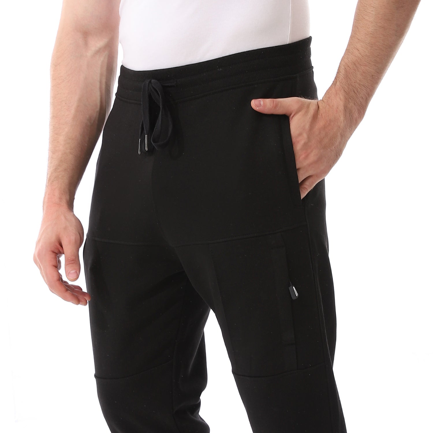 Summer Melton pants Black - Hussein Youssef