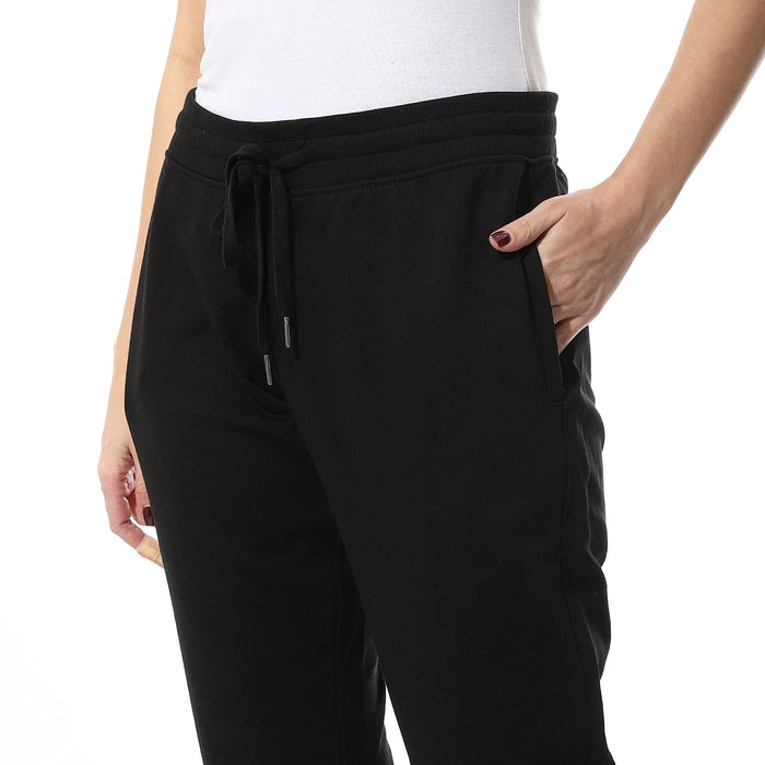 Black Sweet Summer Melton Pants