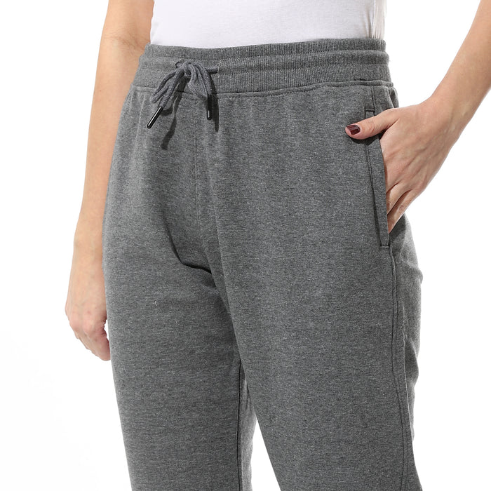 Gray Sweet Summer Melton Pants