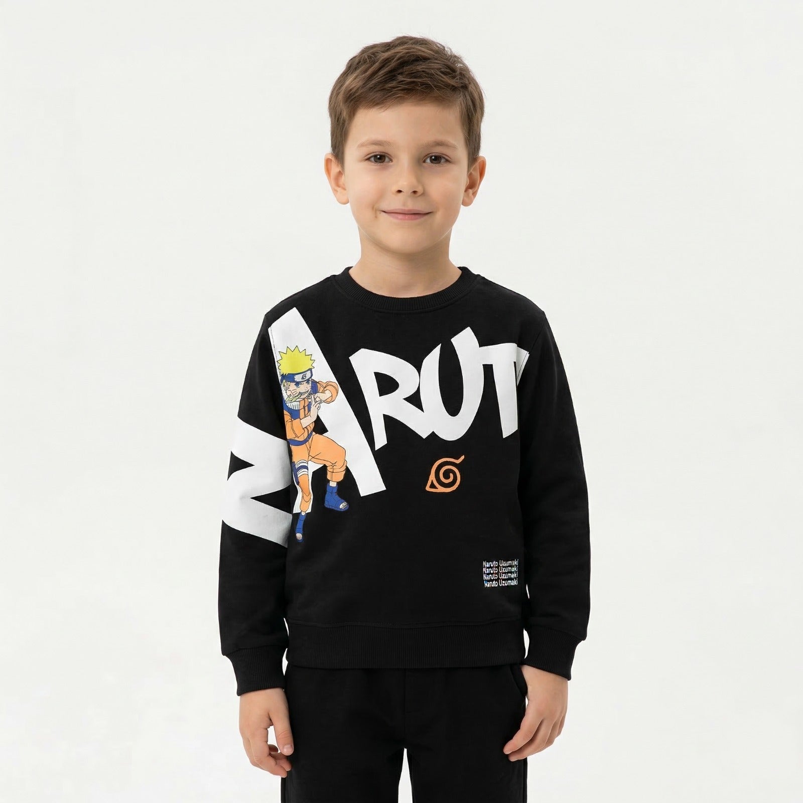 Marvy Naruto sweatshirt featuring bold Naruto character print, soft fabric, and comfortable fit for fans of the anime series.