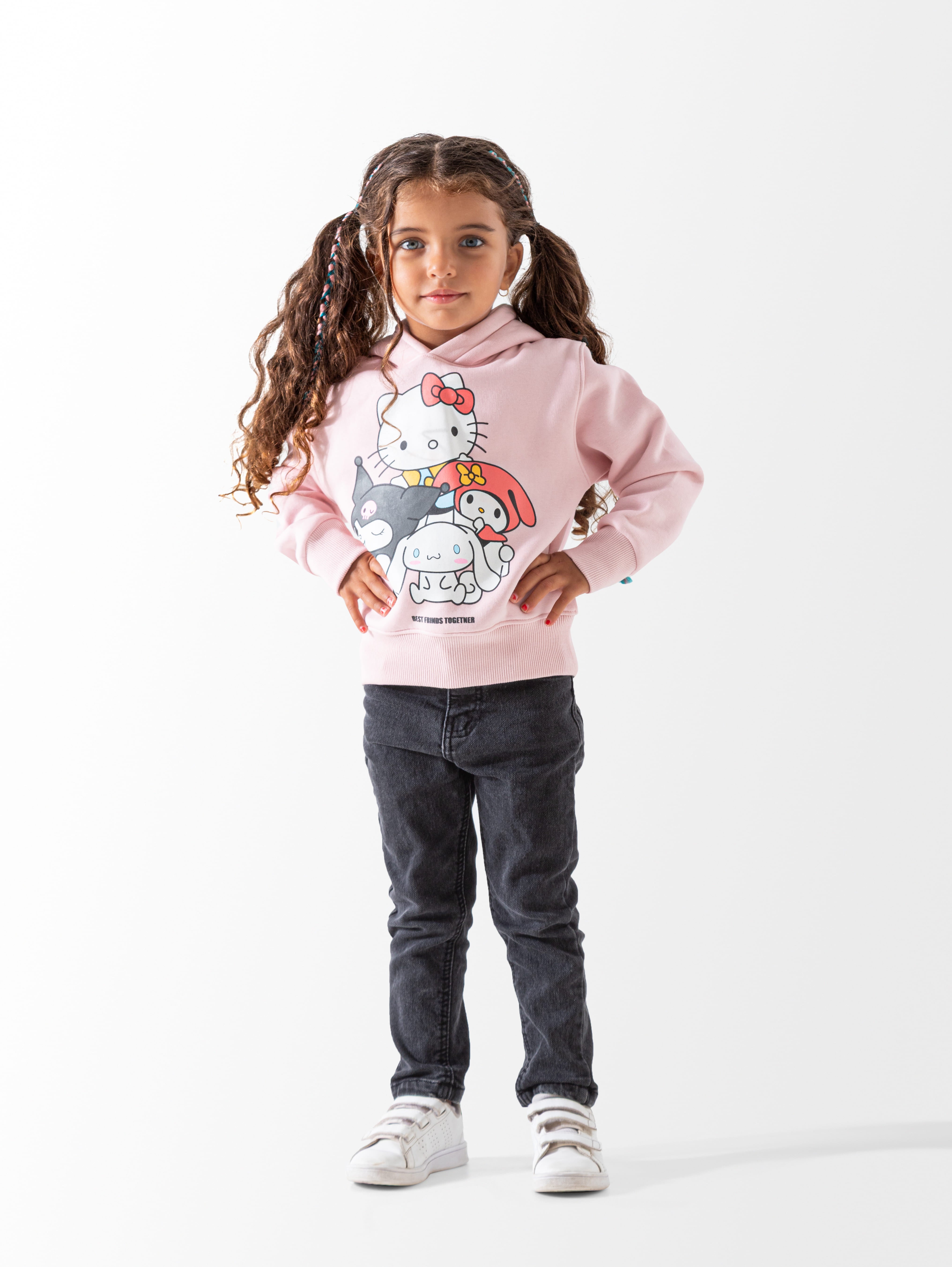 Marvy Hello Kitt hoodie sweatshirt featuring a playful cat graphic, soft fabric, and casual fit for comfortable everyday wear.