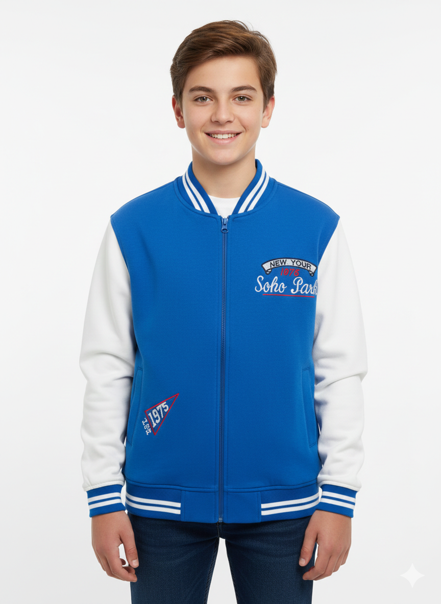 Sotra New York F.Zipper Jacket shown in black with front zipper closure and hood, casual style suitable for outdoor wear.