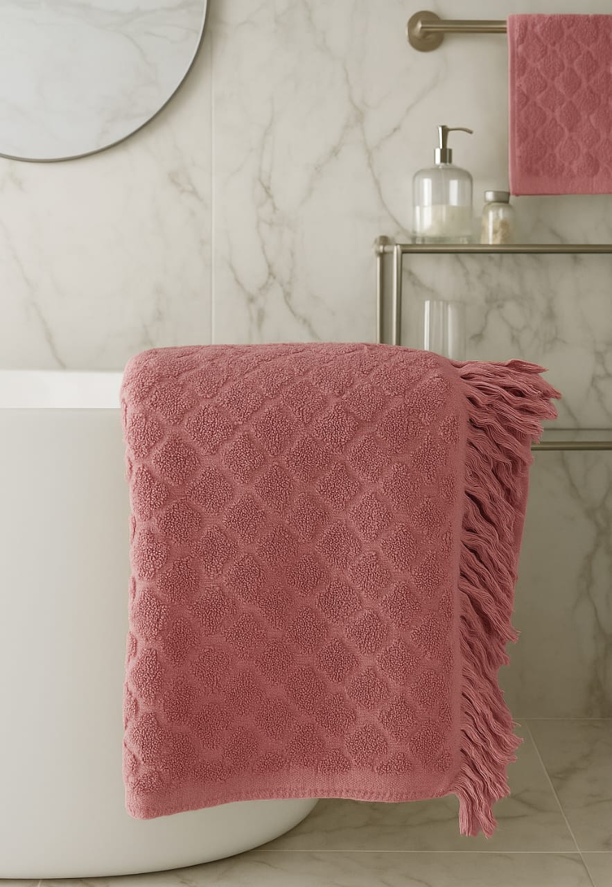 فوطة منقوشة شراشيب100*50