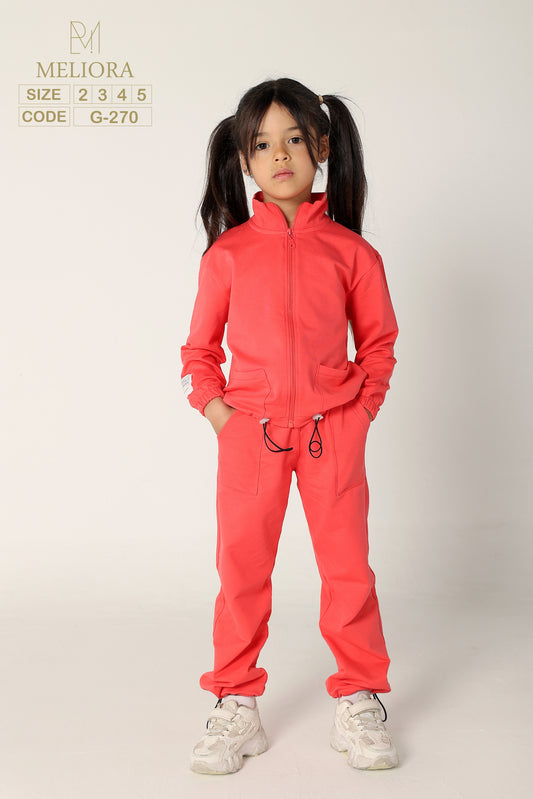 Plain Sleeve and Pants Set