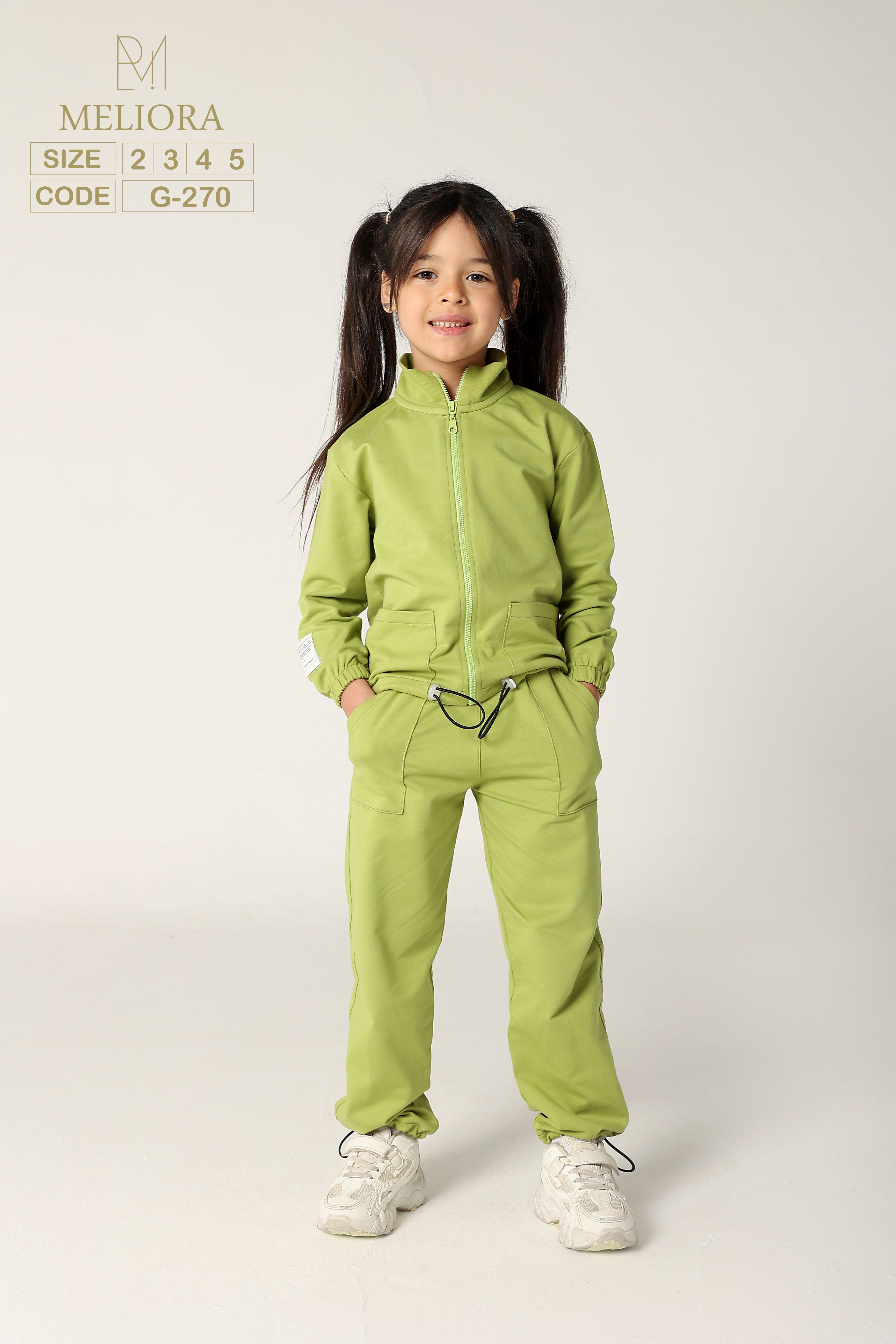 Plain Sleeve and Pants Set