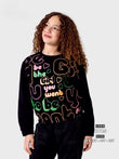 Be the Girl Print Sweatshirt