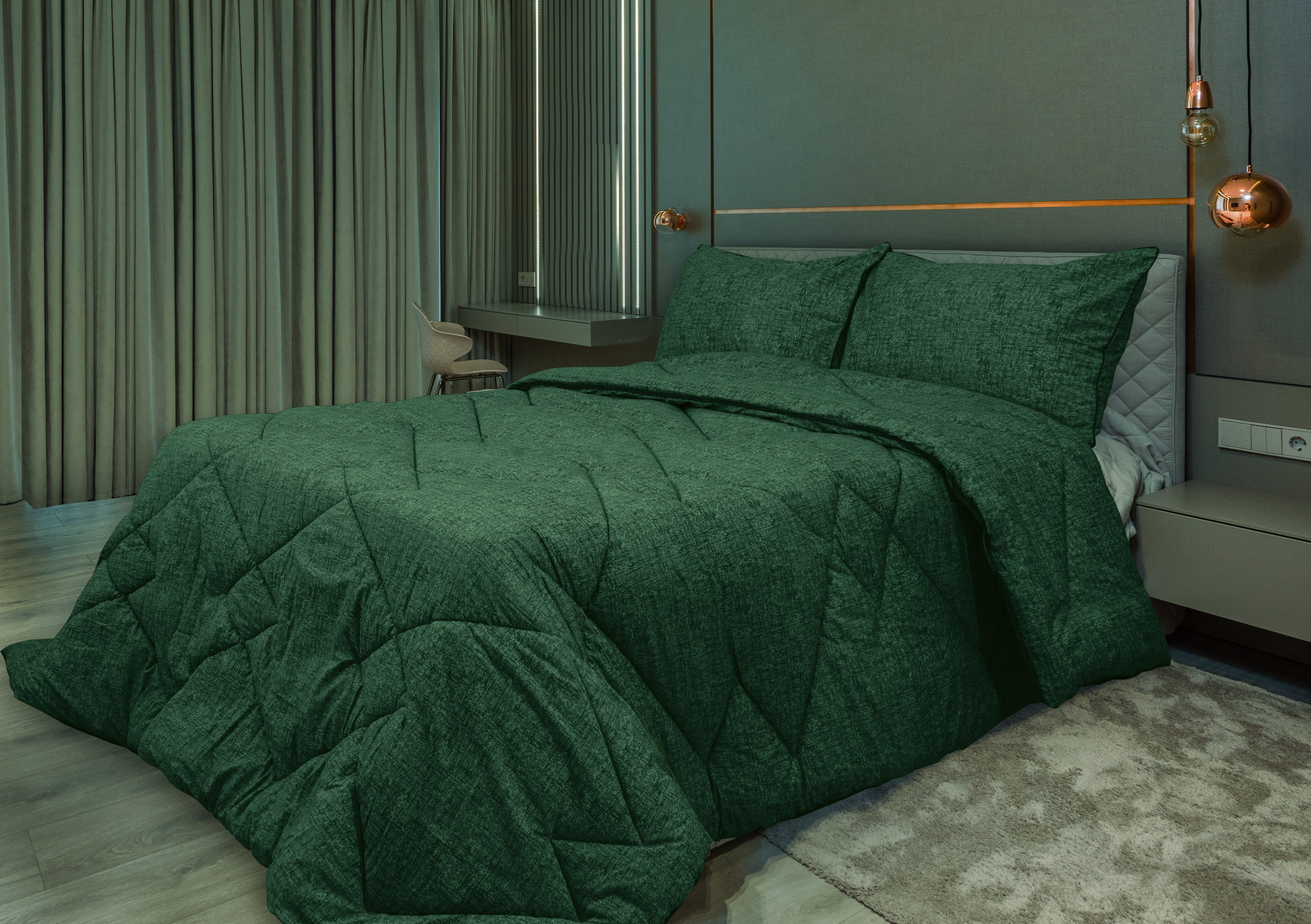 MODA HOME Gold & Gold Winter Quilt - 260x240 cm
