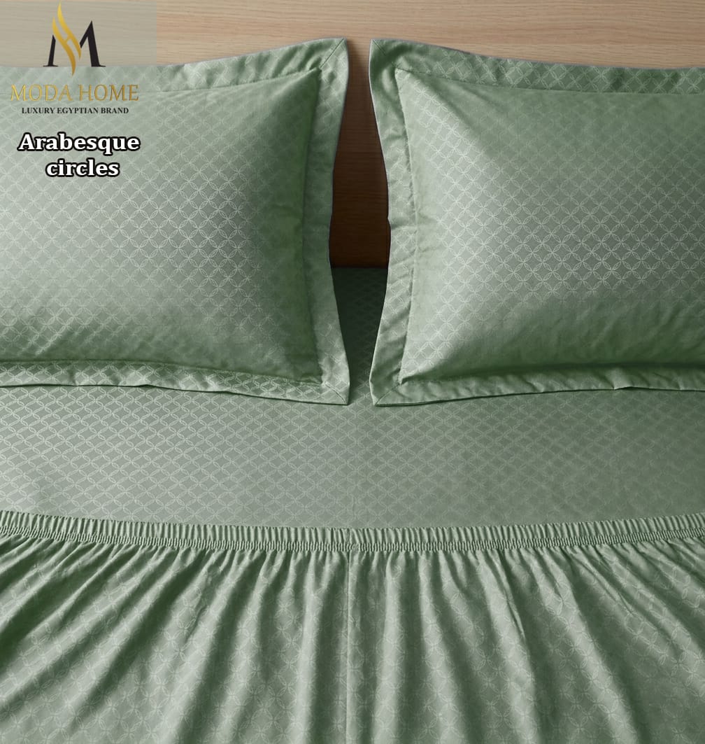 Set of three Arabesque stick circles, 200cm long, from MODA HOME, shown arranged in a decorative pattern.