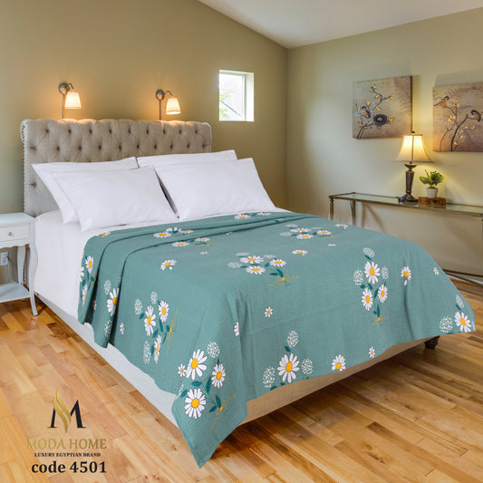 FLOWER Single Digital Coverlet