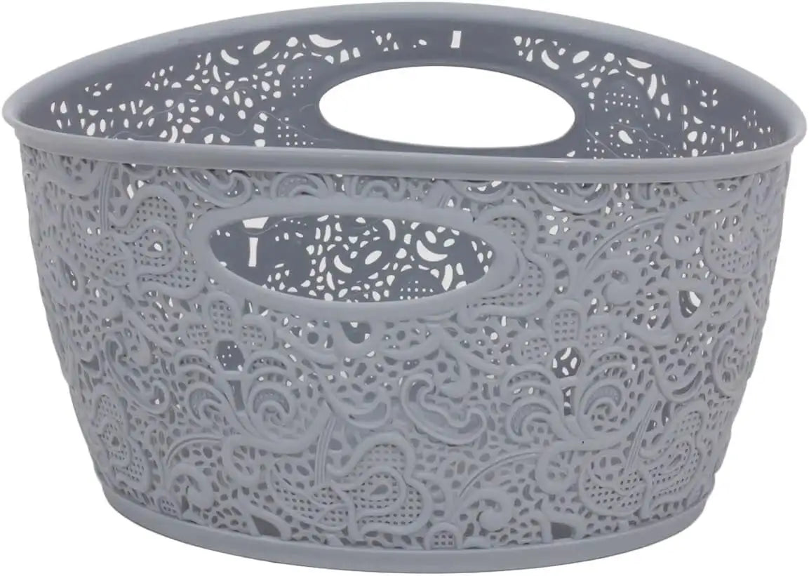 Curver Victoria Plastic Basket, 4.3 L - Grey
