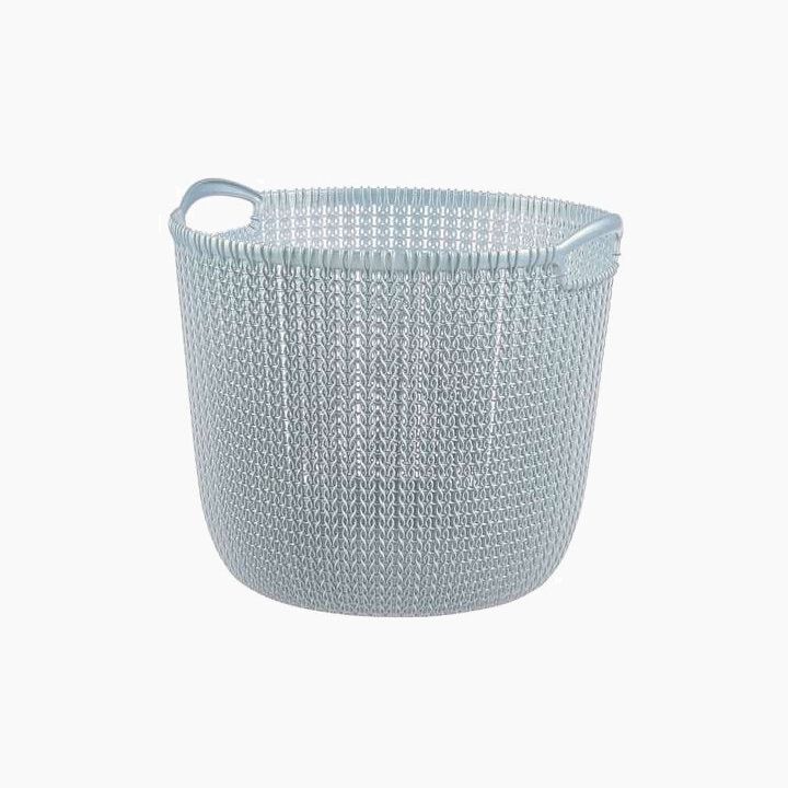 Kint Round Hamper 30 Litre Grey