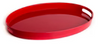 Oval red Melamine Serving Tray