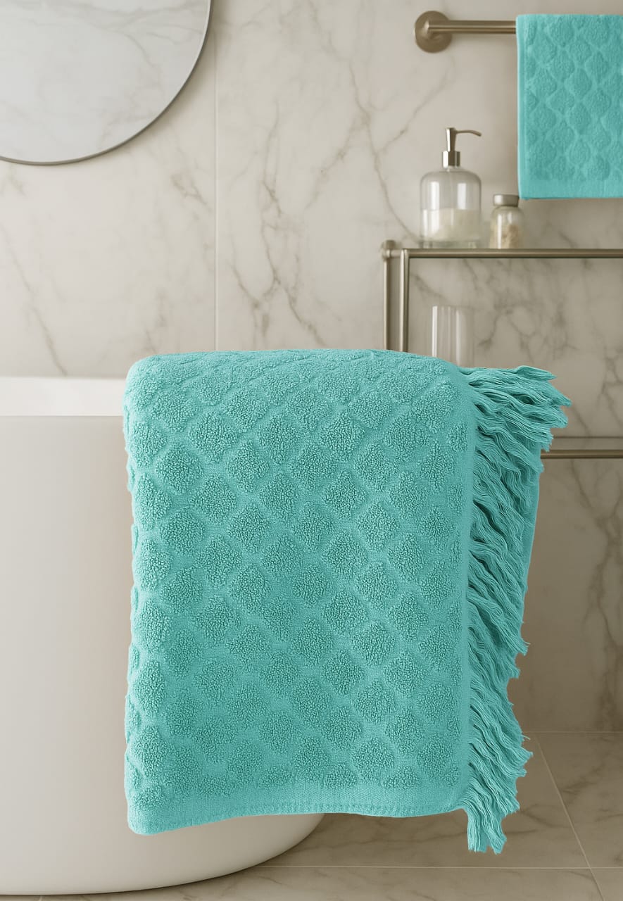 فوطة منقوش شراشيب100*50