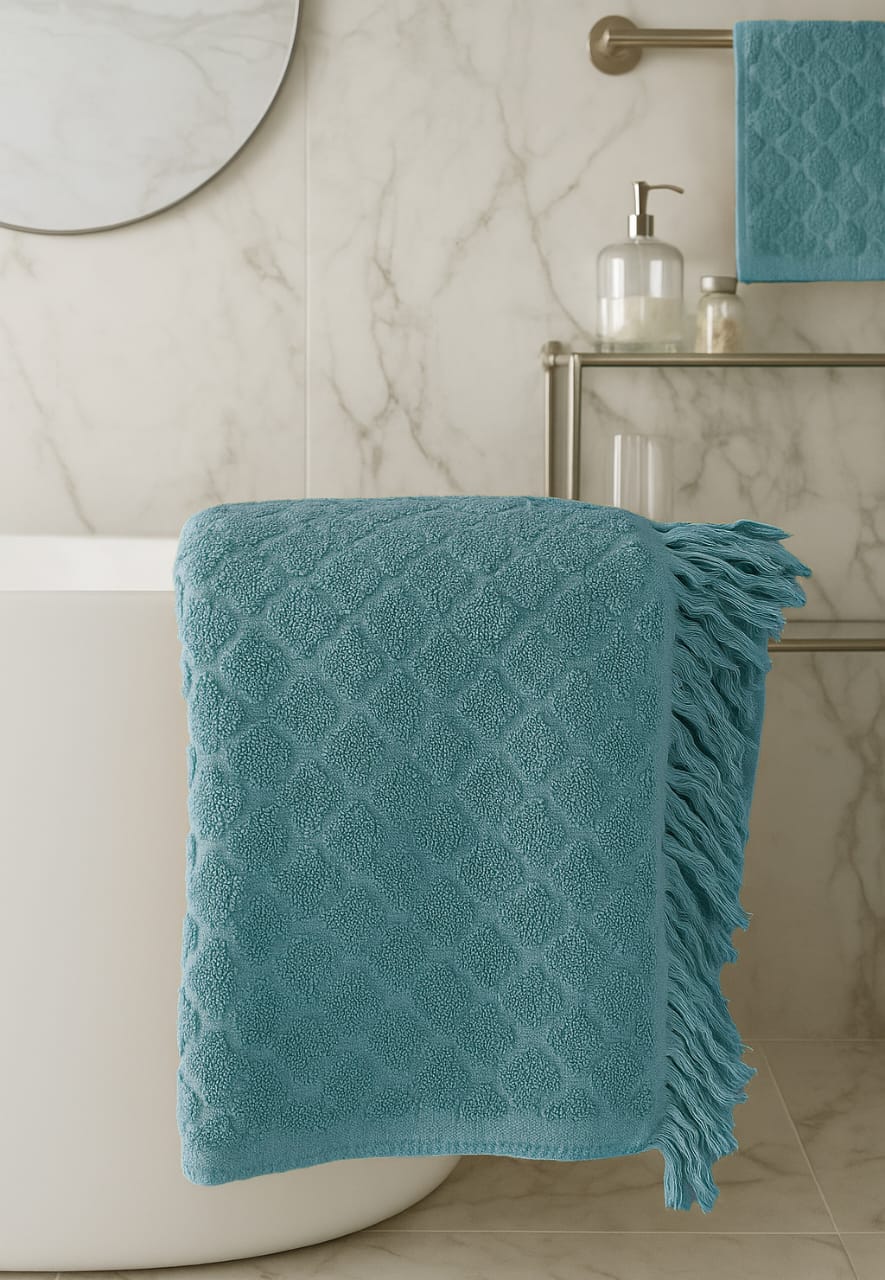 فوطة منقوشة شراشيب100*50