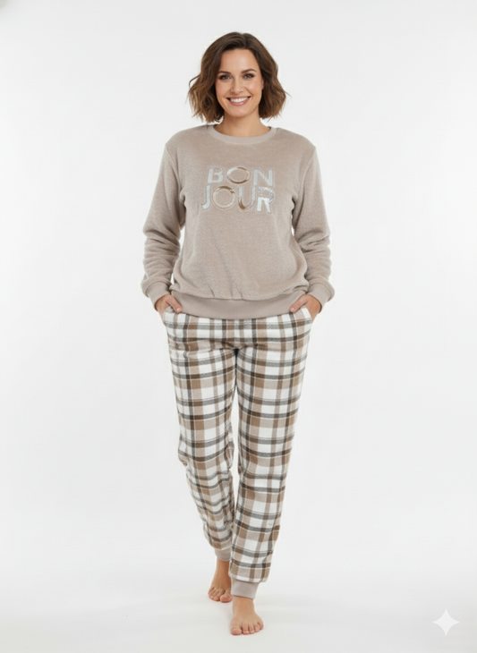 BONJOUR R.NECK&KAROH PANT PJAM