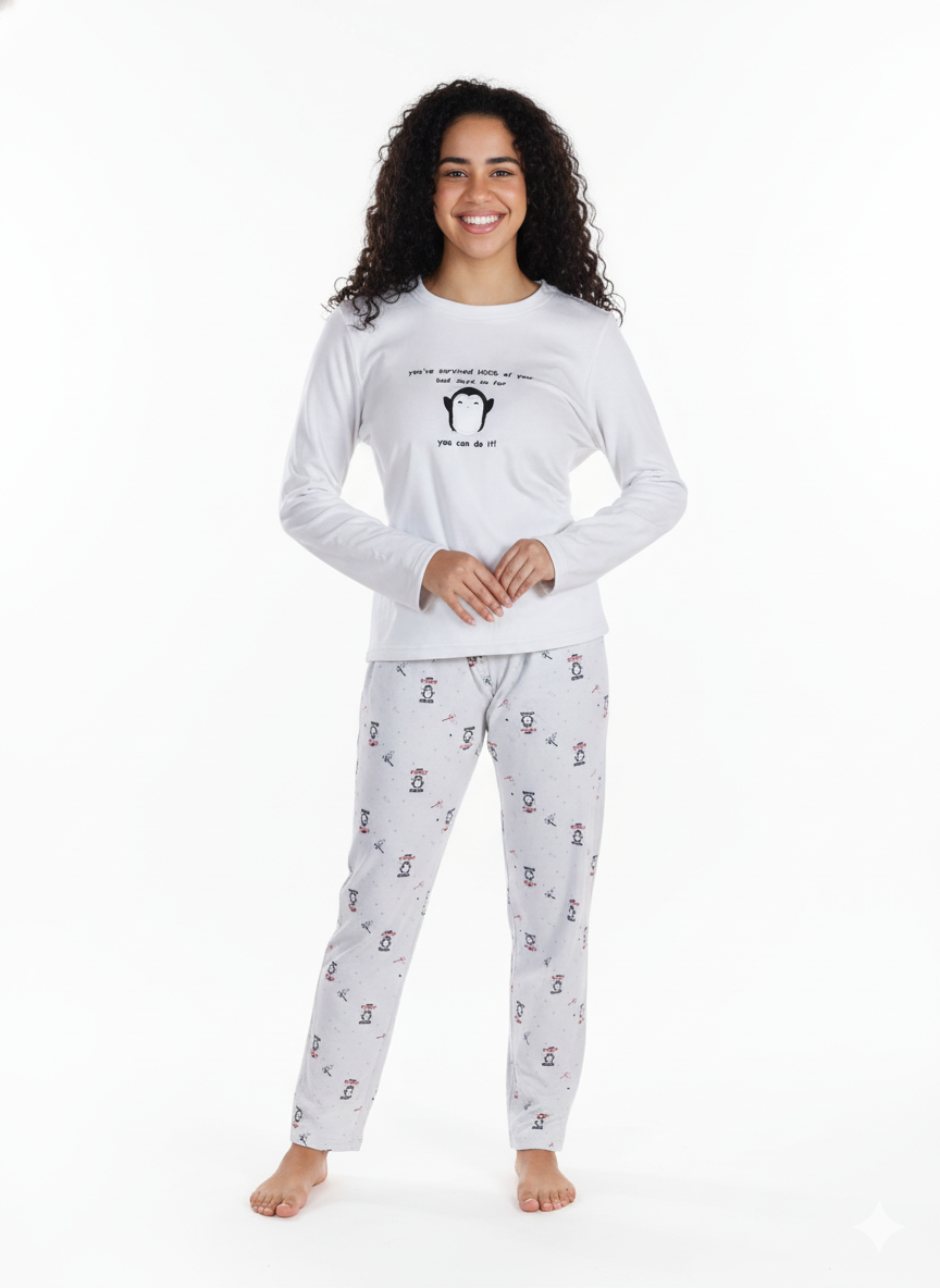 CAN DO IT ROUND NECK PAJAMA