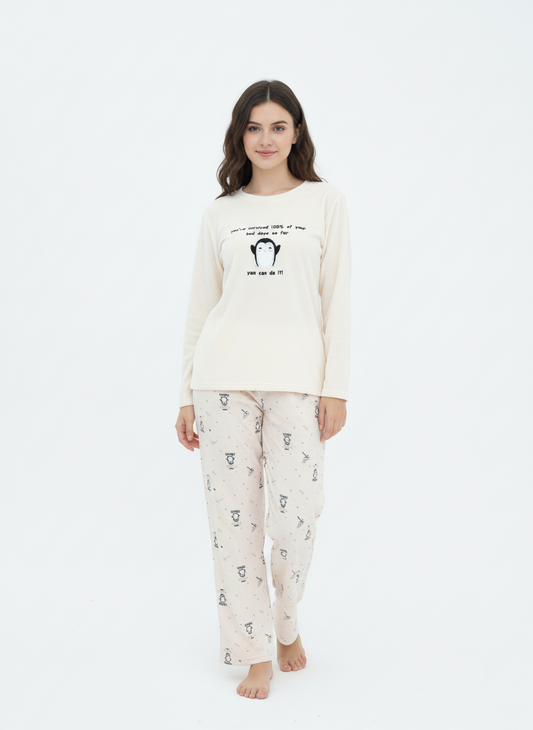 CAN DO IT ROUND NECK PAJAMA