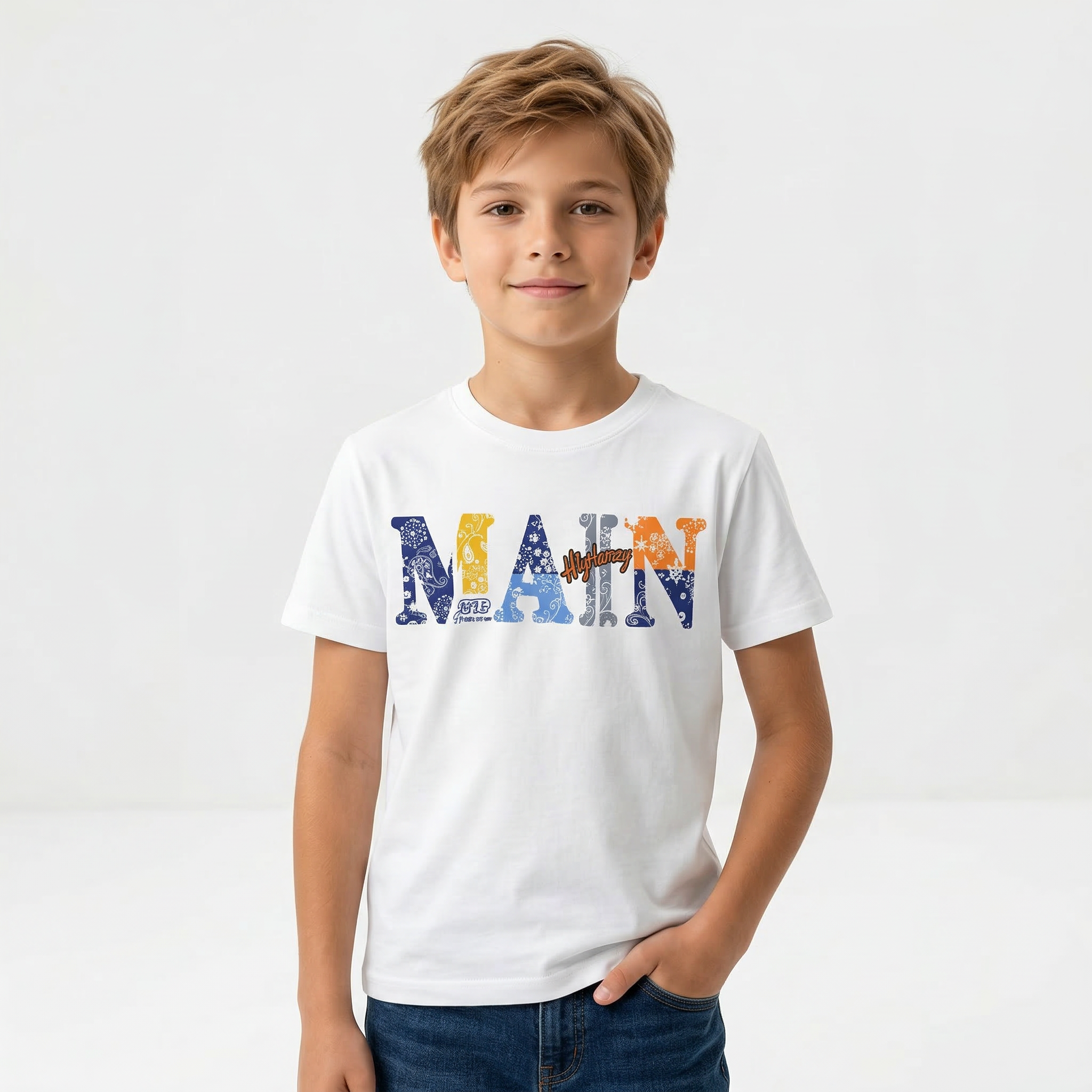 Italiano men's short-sleeve T-shirt, lightweight cotton, casual fit, in solid color, displayed on a hanger.