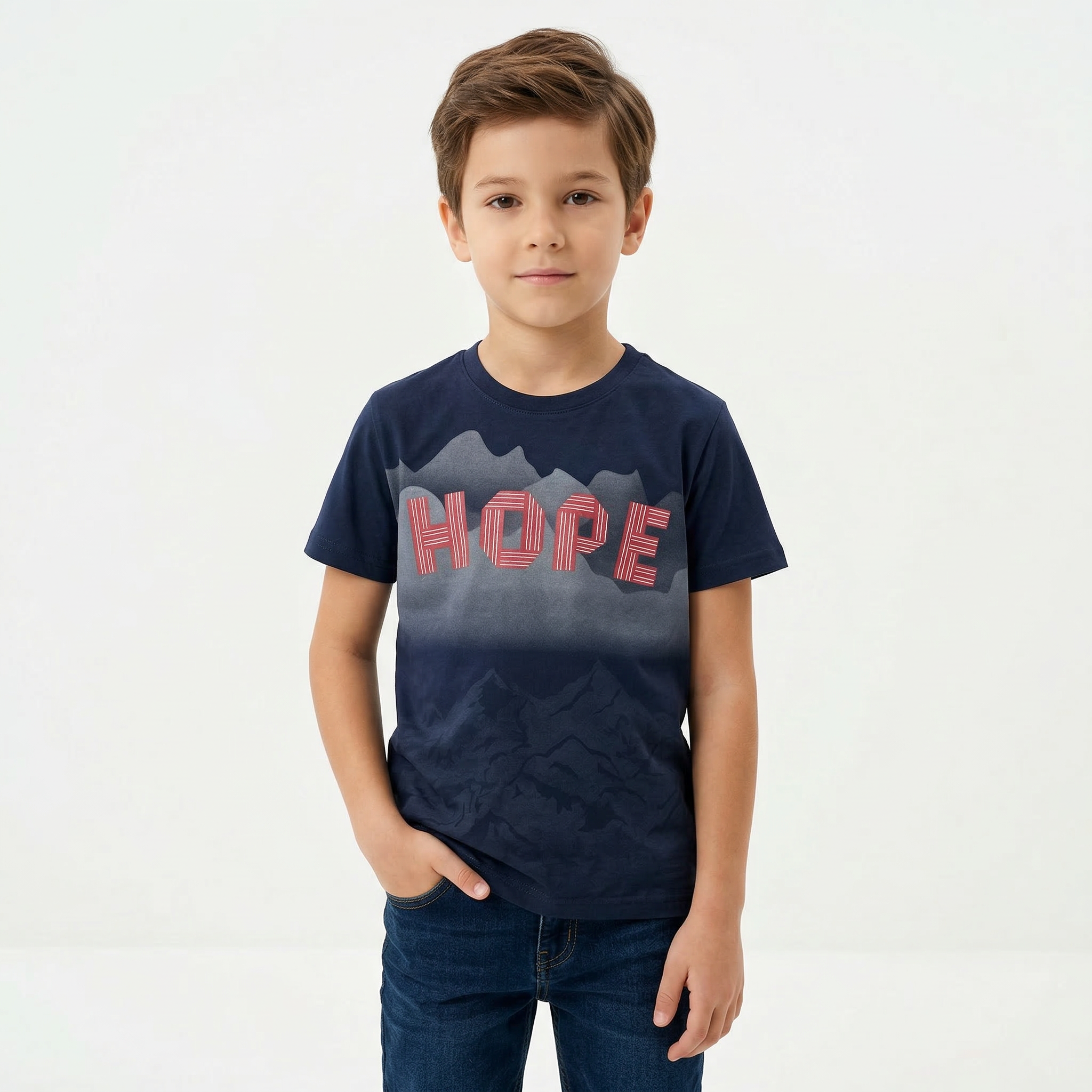 Italiano HOPE short-sleeve T-shirt in soft fabric, featuring a stylish design and comfortable fit.