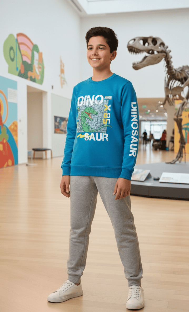 DINOSAUR R NECK PAJAMA