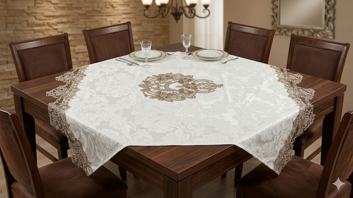 (Single Piece Square Tablecloth)