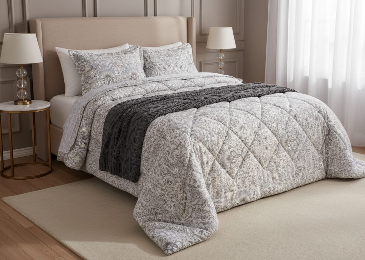 High-Quality 3-Piece Quilt Set 260x240 cm | MODA HOME Winter Collection