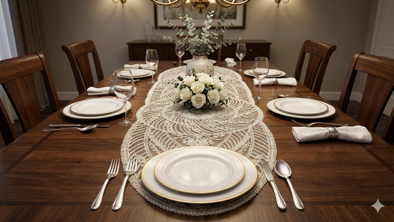 17-piece dining table set