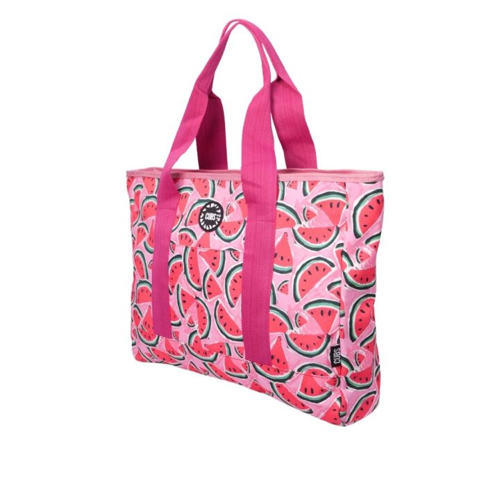 Madly in love with pink watermelons women Single Face tote bag