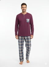 BASIC R.NECK&BUTTONS PAJAMA