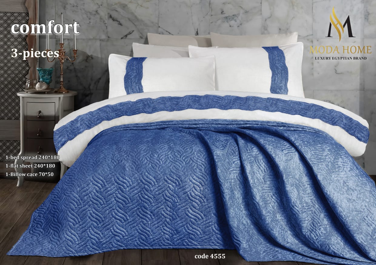 Comfort Kids Series premium 3-piece coverlet set by MODA HOME, featuring soft fabric in vibrant colors and playful patterns.