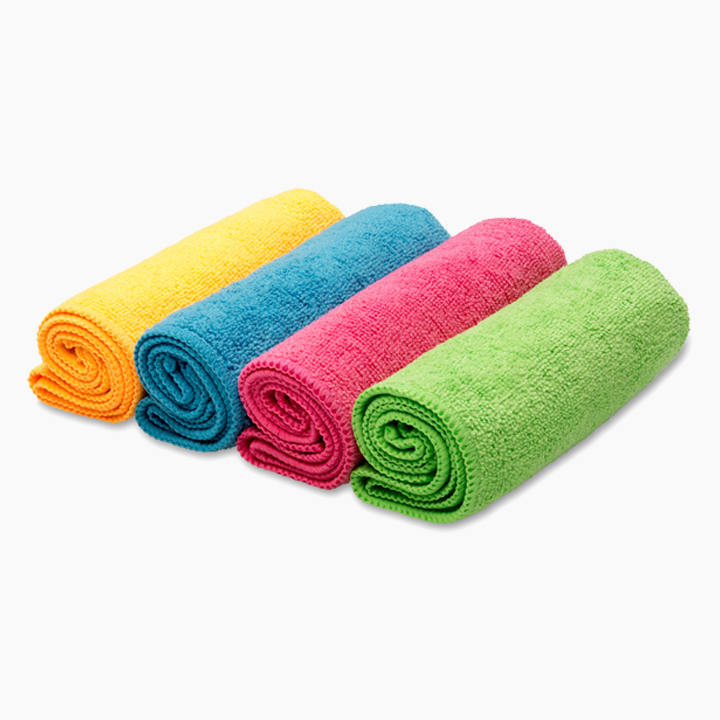 Vileda Multicolor Microfiber Cloths - 4 Pieces Set