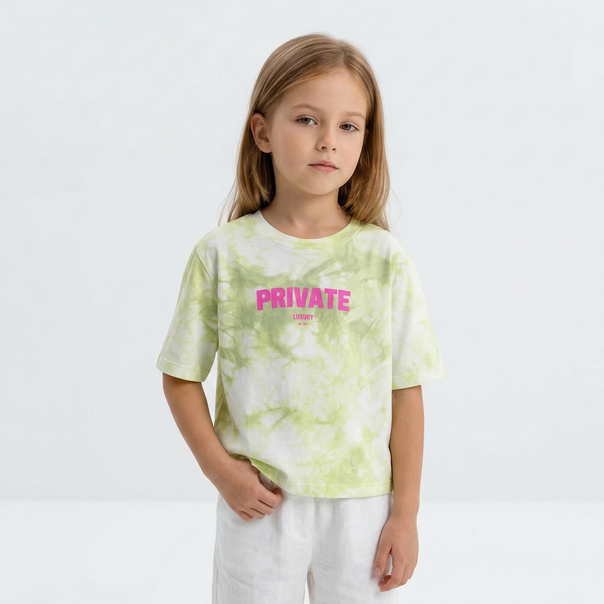 Angel Private T-shirt in black with a simple crew neckline and minimal design, casual fit for everyday wear.