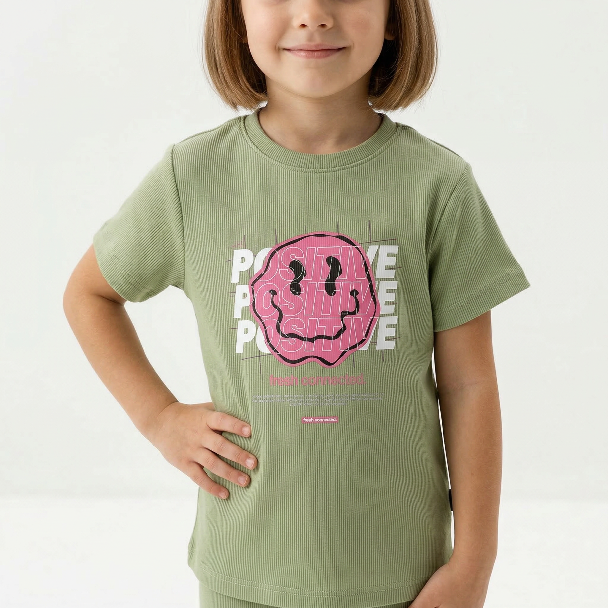 Angel Positive T-shirt featuring a colorful graphic design, casual fit, and comfortable cotton fabric.